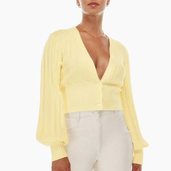 NWT Wilfred Women’s Yellow Cardigan - Picture 1 of 7